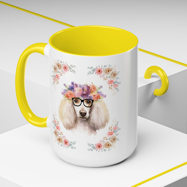 Geeky Goddess French Poodle Accent Coffee Mug
