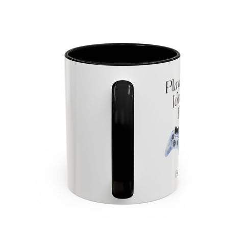 'Player 2 Has Joined The Party' 'Est. 2025' Accent Coffee Mug