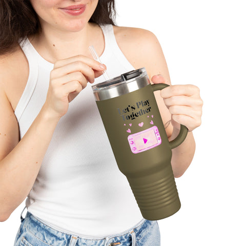 'Let's Play Together' Insulated Travel Mug, 40oz