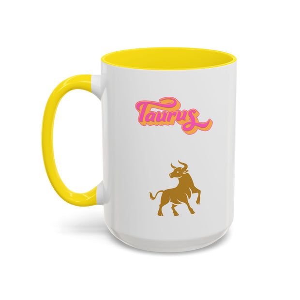 'Taurus' Zodiac Accent Coffee Mug