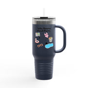 'Side Quest: Pool Party' Insulated Travel Mug, 40oz