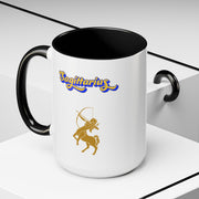 'Sagittarius' Zodiac Accent Coffee Mug