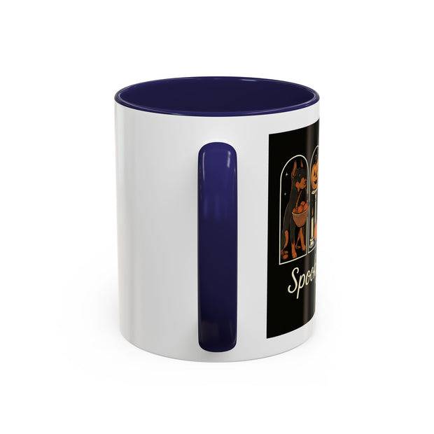 Spooky Season Doberman Accent Coffee Mug