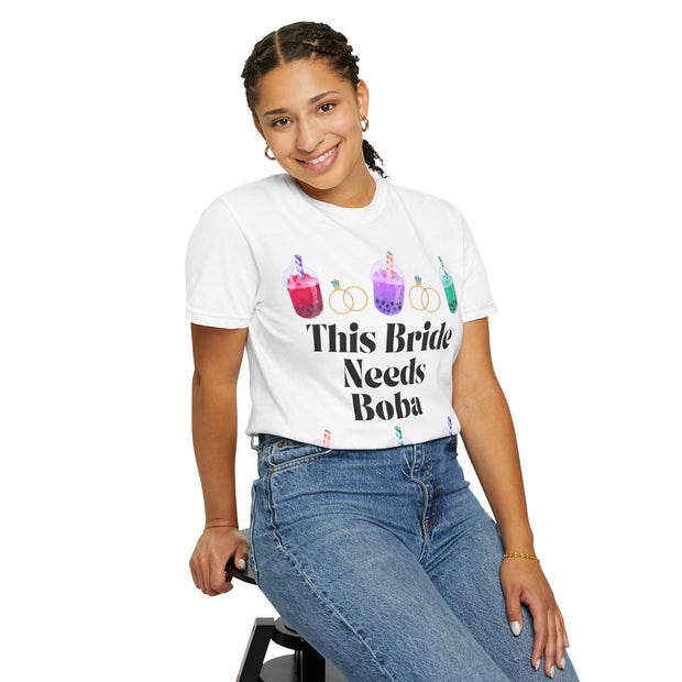 'The Bride Needs Boba' Unisex T-Shirt