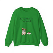'Espawresso Yourself' French Bulldog Unisex Crewneck Sweatshirt