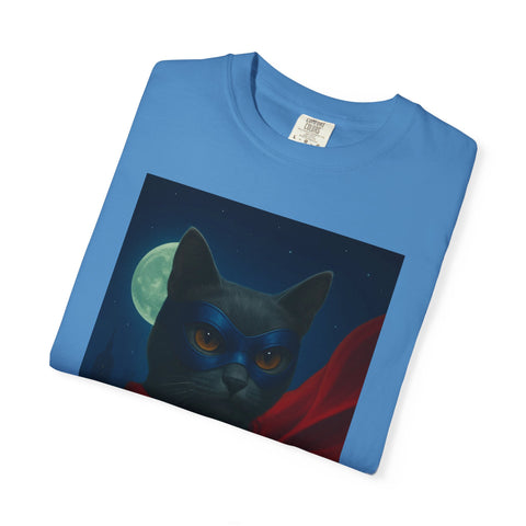 Superhero Dark Gray Cat Unisex T-shirt