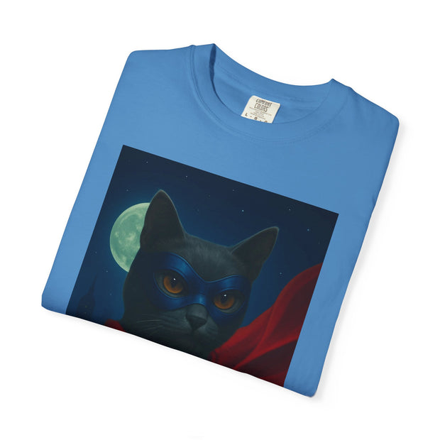 Superhero Dark Gray Cat Unisex T-shirt