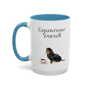 'Espawresso Yourself' Dachshund Accent Coffee Mug