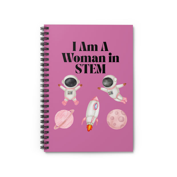 'I Am A Woman in STEM' Astronaut Spiral Notebook