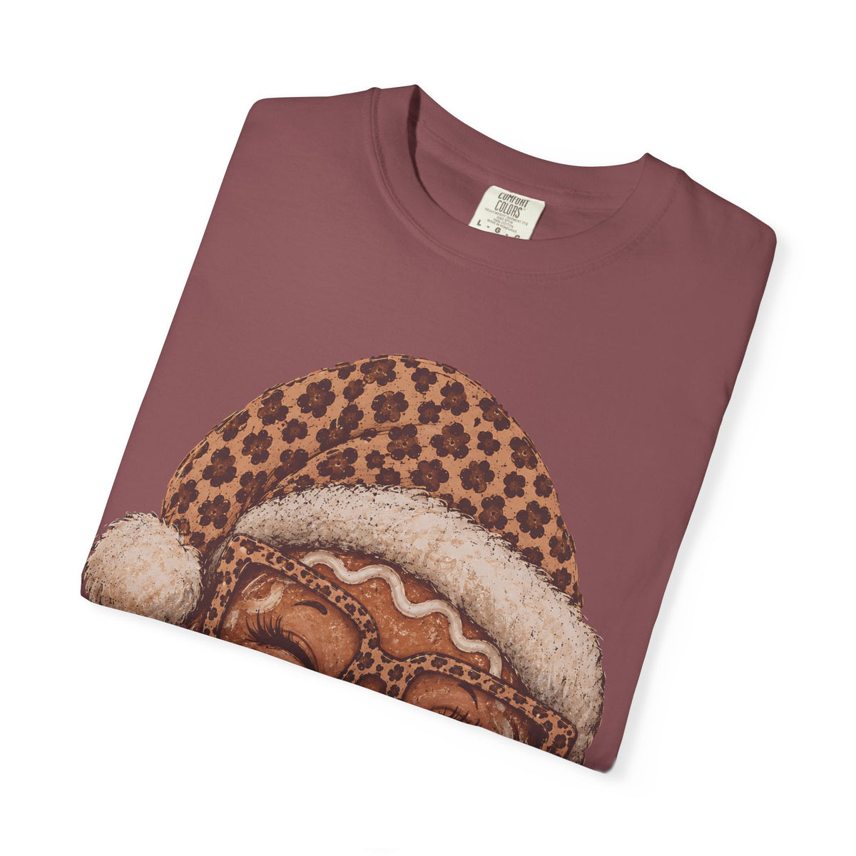 Gingerbread Christmas Shirt, Leopard Gingerbread Tee, Cute Christmas T-Shirt, Retro Holiday Shirt, Gingerbread Lover Gift for Her