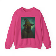 Wizard Pug Sweatshirt, Cozy Unisex Sweatshirt, Funny Pet Lover Gift, Halloween Apparel, Casual Trendy Crewneck