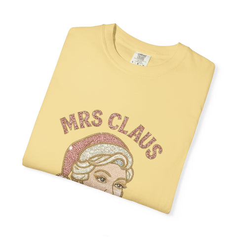 Mrs Claus Glam Squad T-Shirt | Retro Pinup Santa Lady Holiday Tee