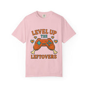 Gamer T-shirt - Level Up the Leftovers | Unisex Gaming Tee, Casual Wear, Game Night Shirt, Gift for Gamers, Funny Apparel