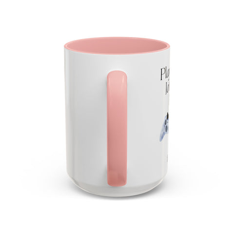 'Player 2 Has Joined The Party' 'Est. 2025' Accent Coffee Mug