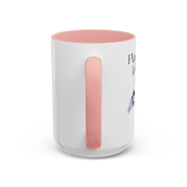 'Player 2 Has Joined The Party' 'Est. 2025' Accent Coffee Mug