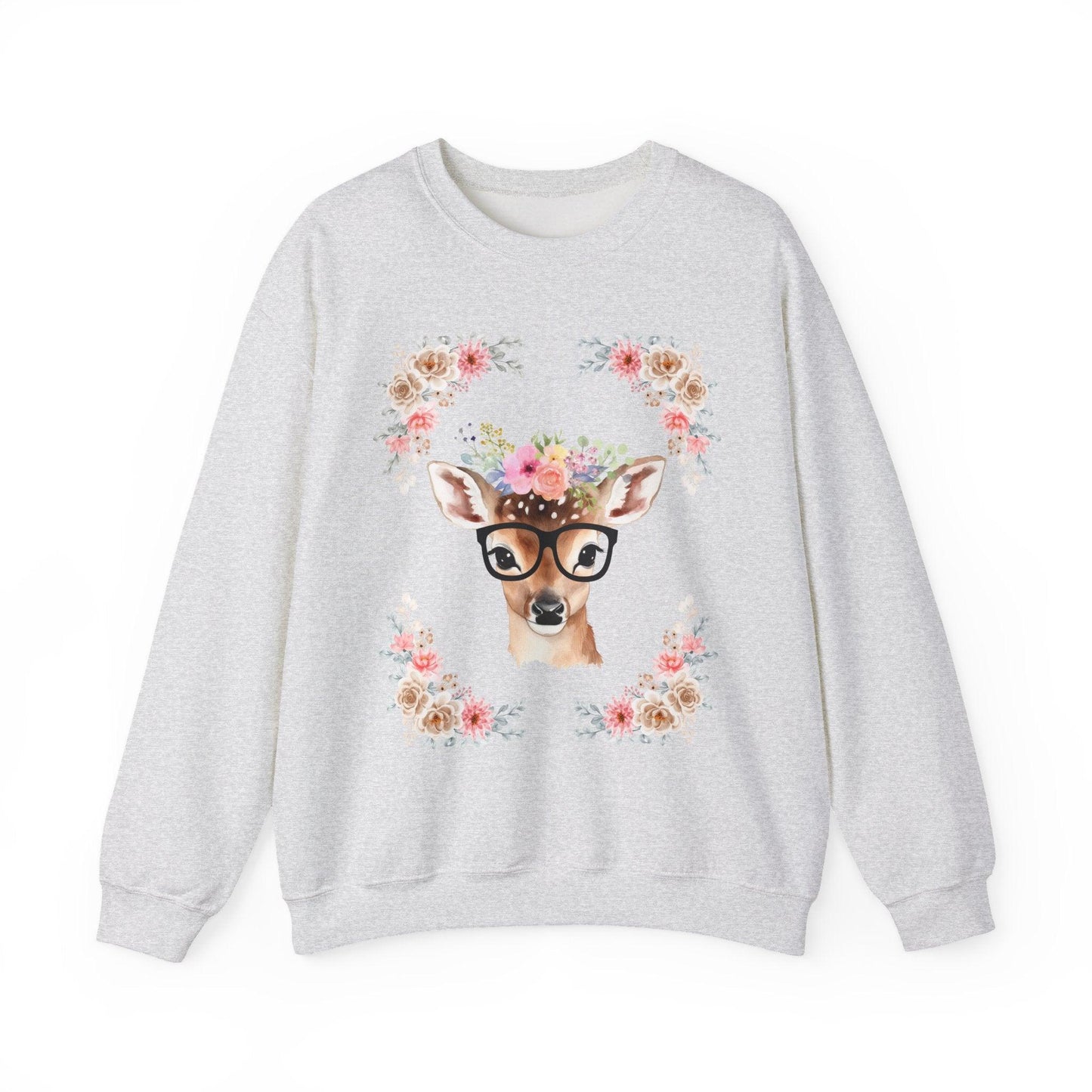 Geeky Goddess Deer Unisex Crewneck Sweatshirt