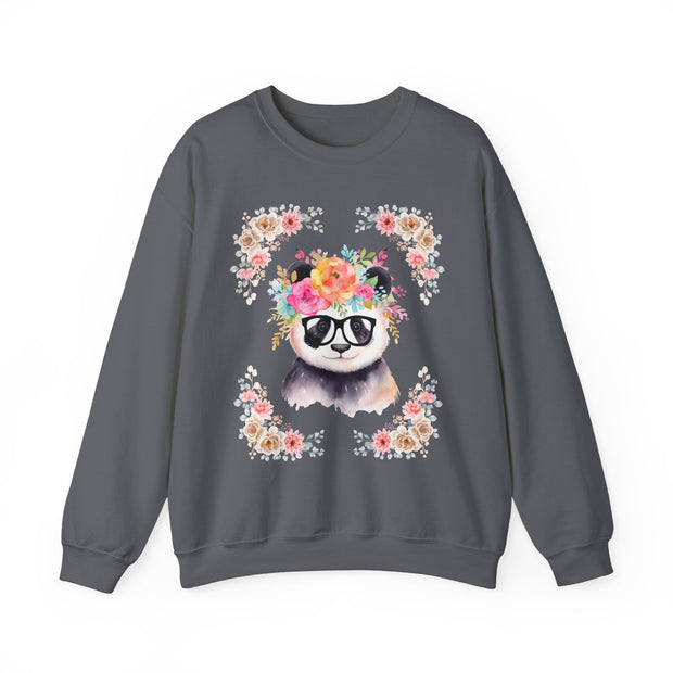 Geeky Goddess Panda Unisex Crewneck Sweatshirt