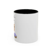 'Feline Good With A Book & Brew' Accent Coffee Mug