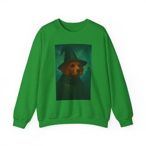 Magical Dog Beagle Wizard Sweater, Cozy Fall Fashion, Halloween Apparel, Unique Gift for Dog Lovers, Unisex Crewneck Sweatshirt