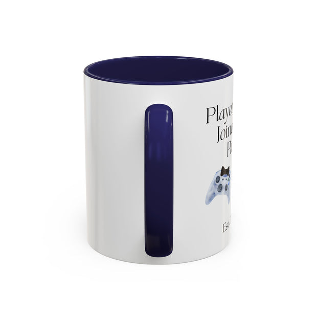 'Player 2 Has Joined The Party' 'Est. 2026' Accent Coffee Mug