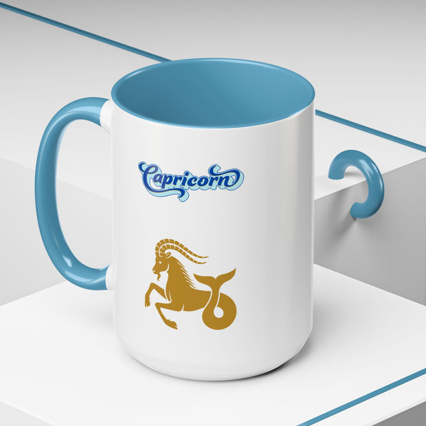 'Capricorn' Zodiac Accent Coffee Mug