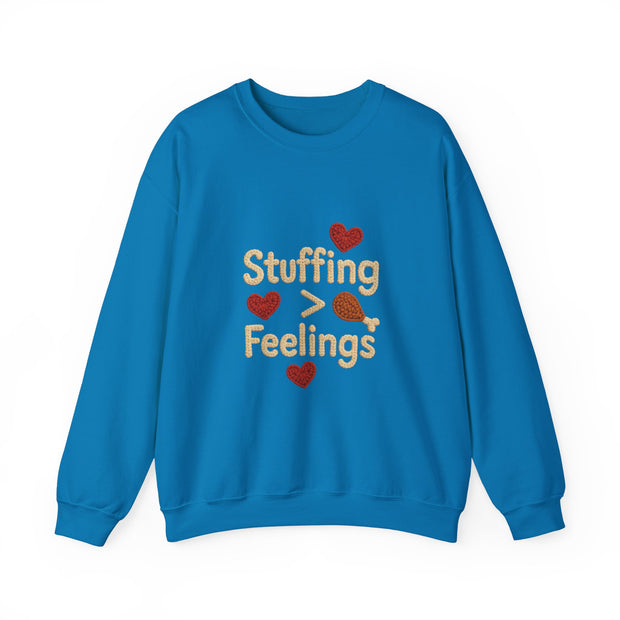Stuffing Over Feelings Crewneck Sweatshirt | Funny Funny Thanksgiving Sweatshirt | Unisex Cozy Apparel | Holiday Gift for Foodies, [...]