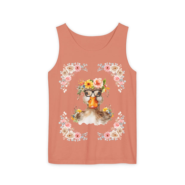Geeky Goddess Duck Unisex Tank Top