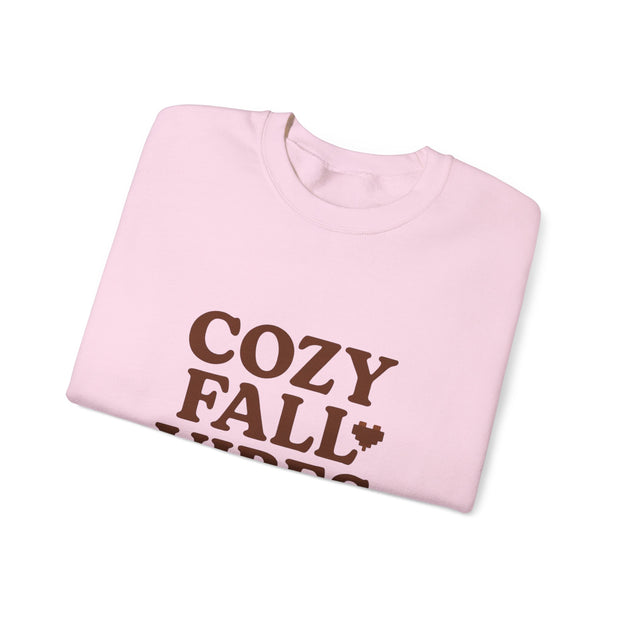Cozy Fall Vibes Sweatshirt - Unisex Crewneck, Autumn Apparel, Perfect for Thanksgiving, Comfortable Gift, Casual Style