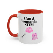 'I Am A Woman In STEM' Engineer Accent Coffee Mug