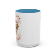 Geeky Goddess Pug Accent Coffee Mug