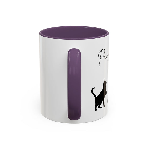'Paws and Reflect' Cats Accent Coffee Mug