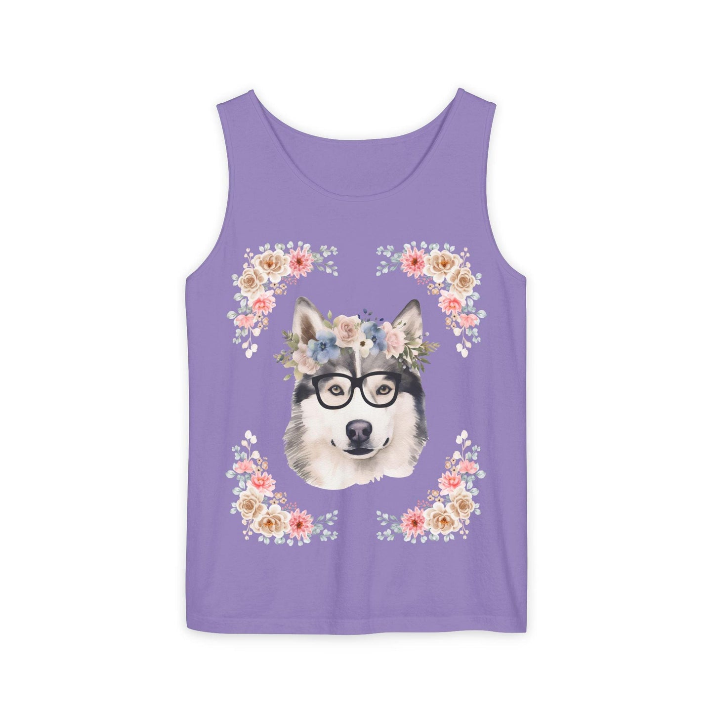 Geeky Goddess Siberian Husky Unisex Tank Top