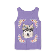 Geeky Goddess Siberian Husky Unisex Tank Top