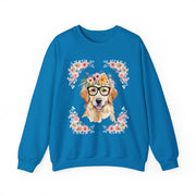 Geeky Goddess Golden Retriever Unisex Crewneck Sweatshirt