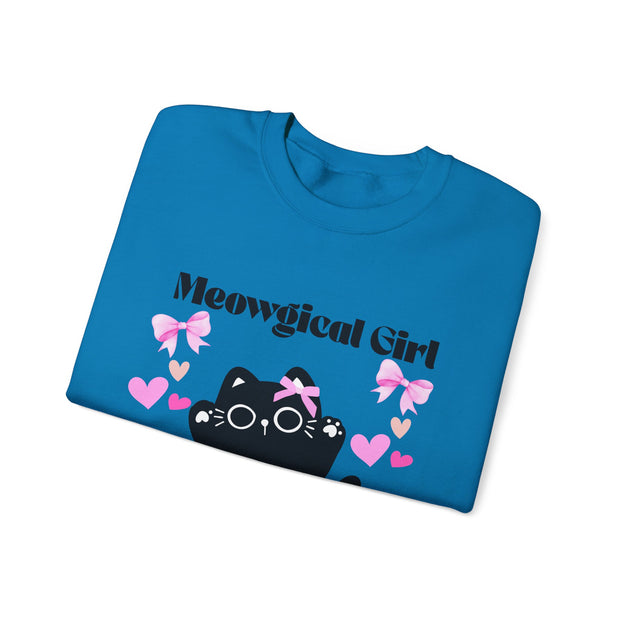 'Meowgical Girl' Unisex Crewneck Sweatshirt