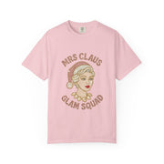 Mrs Claus Glam Squad T-Shirt | Retro Pinup Santa Lady Holiday Tee