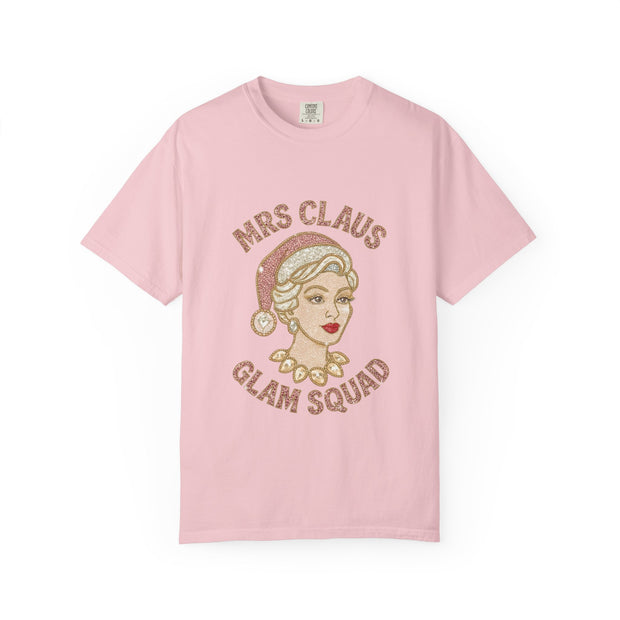 Mrs Claus Glam Squad T-Shirt | Retro Pinup Santa Lady Holiday Tee