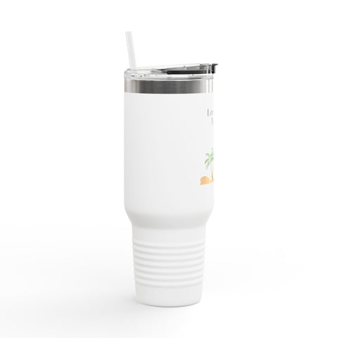 'Leveling Up My Tan' Insulated Travel Mug, 40oz