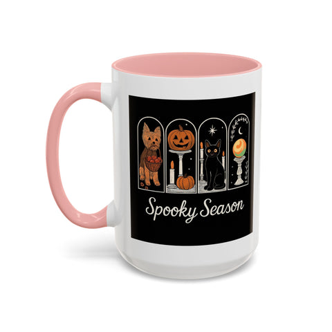 Spooky Season Yorkie Accent Coffee Mug