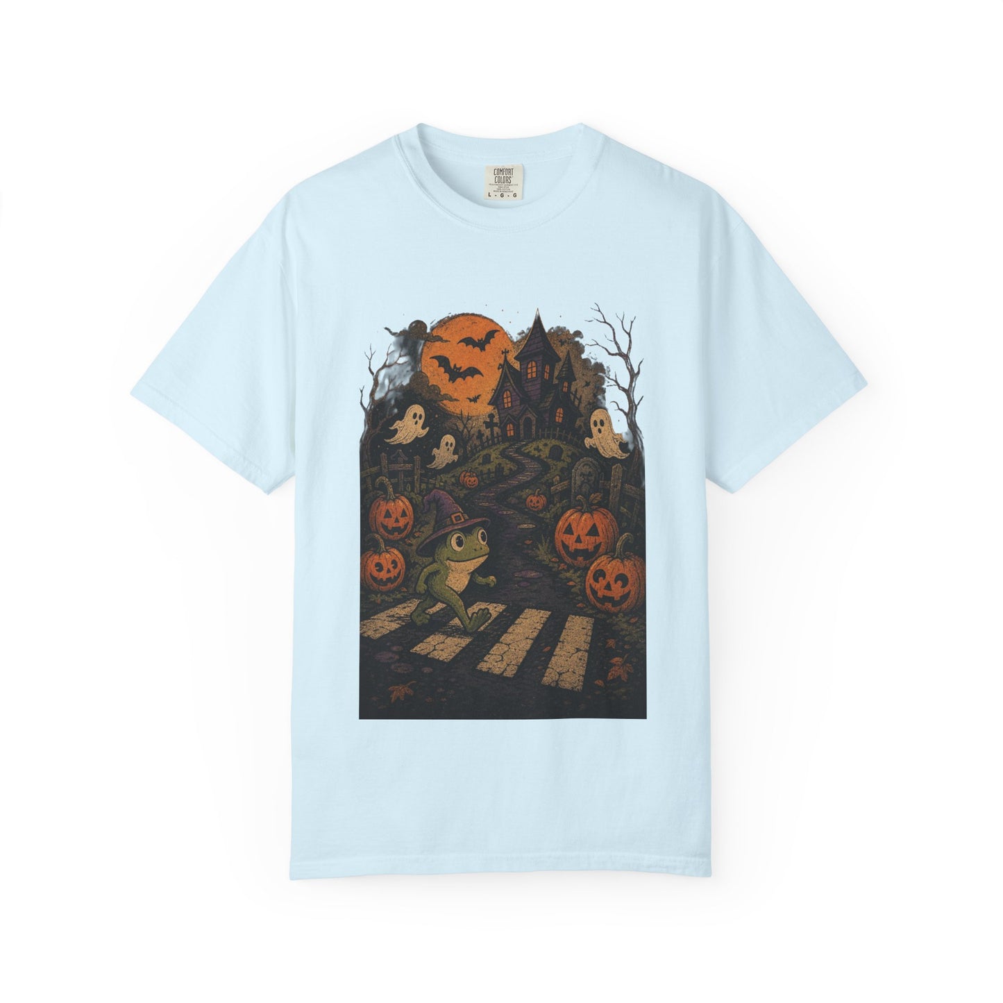 Haunted Frog Crossing T-shirt | Halloween Haunted House, Jack-o'-Lanterns