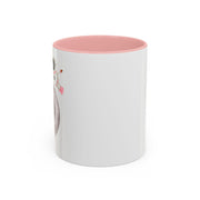 Astronaut Flying To The Moon Accent Coffee Mug
