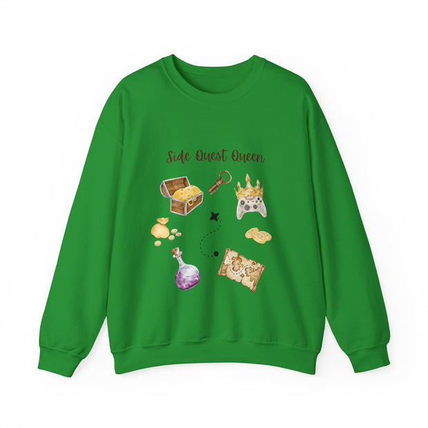 'Side Quest Queen' Unisex Crewneck Sweatshirt