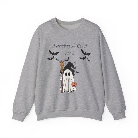 'Pretending To Be A Witch' Unisex Crewneck Sweatshirt