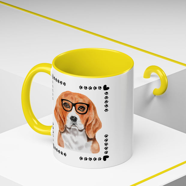 Geeky Good Beagle Accent Coffee Mug