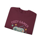 Cozy Gamer Sweatshirt, Unisex Crewneck, Gaming Gift, Comfortable Outfit, Video Game Apparel, Casual Style