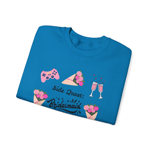'Side Quest: Bridesmaid Duties' Unisex Crewneck Sweatshirt