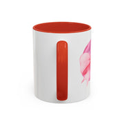 Pink Planet Wrapped In A Bow Accent Coffee Mug