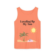 'Leveling Up My Tan' Unisex Tank Top