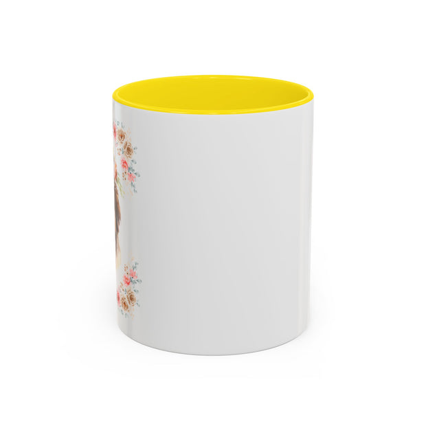 Geeky Goddess Saint Bernard Accent Coffee Mug