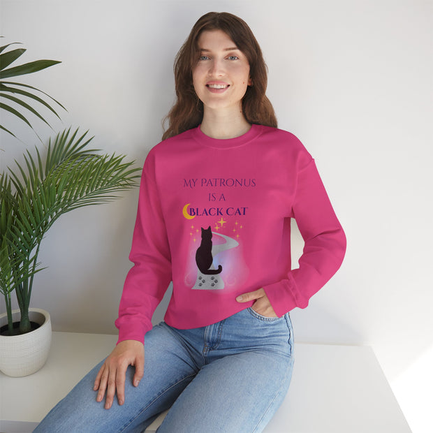 'My Patronus Is A Black Cat' Unisex Crewneck Sweatshirt